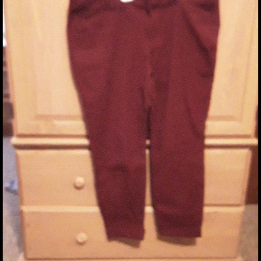 Burgandy pixie pants